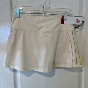 NWT Fila Tennis Pickleball Skirt Medium High Waisted Offwhite Medium